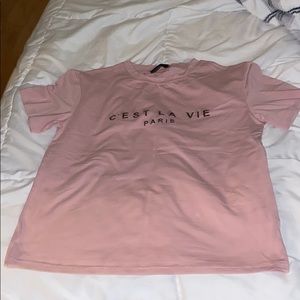 It’s a pink shirt.